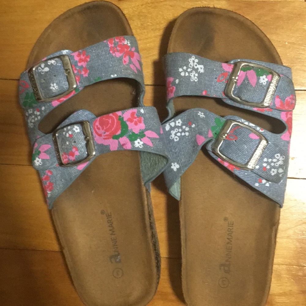 Girls floral Birkenstock inspired sandals